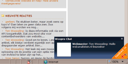 Woopra chat site