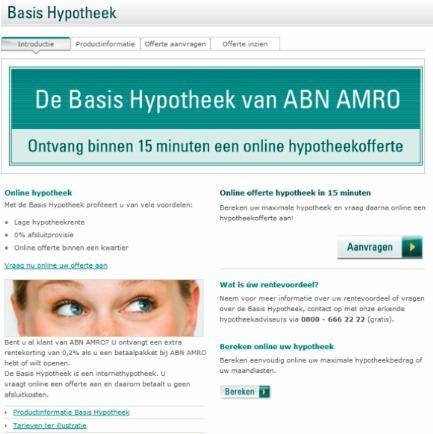 ABN AMRO landingspagina ogen