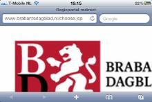 Brabants dagblad mobile site welcome