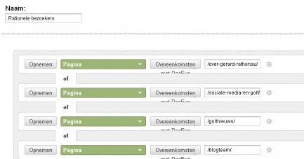 Rationele bezoekers- Google Analytics