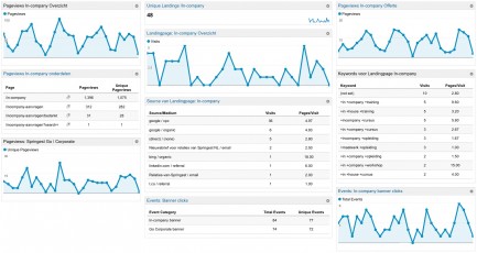 In-company Dashboard - Google Analytics