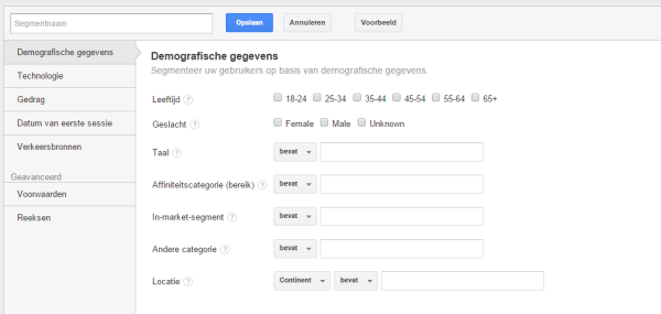 Tip 5b - aangepaste segmenten