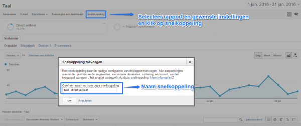 Tip 9 - snelkoppeling aanmaken