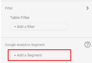 Segmenten in Google Data Studio