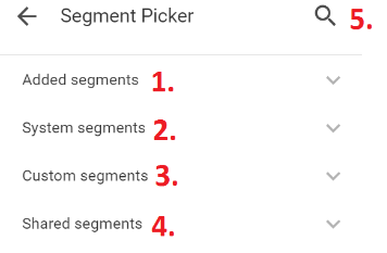 Segmenten in Google Data Studio