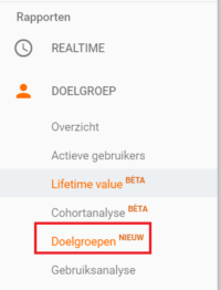 update van Google Analytics